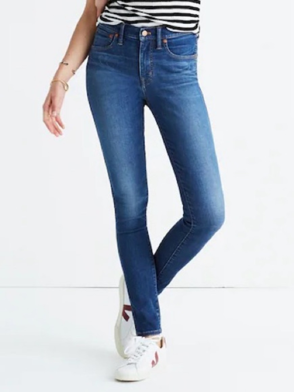Madewell 9" Mid-Rise Skinny Jeans Super Stretch Size 27